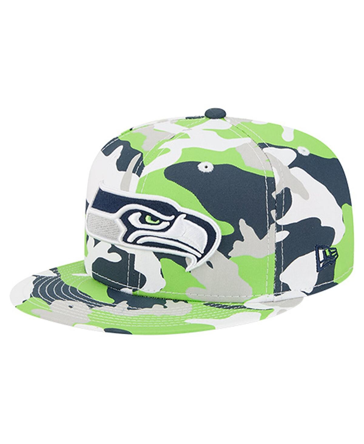 New Era Men's Neon Green/College Navy Seattle Seahawks 59FIFTY Fitted Hat