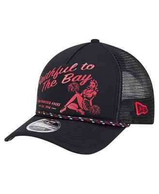 New Era - Men's Black San Francisco 49ers Gas Station 9FORTY A-Frame M-Crown Adjustable Trucker Hat