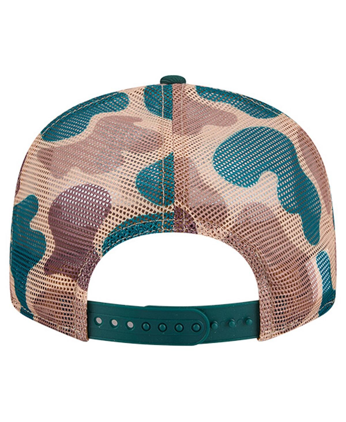 New Era Men's Camo Minnesota Vikings Duck Camo 9fifty Snapback Hat In Green