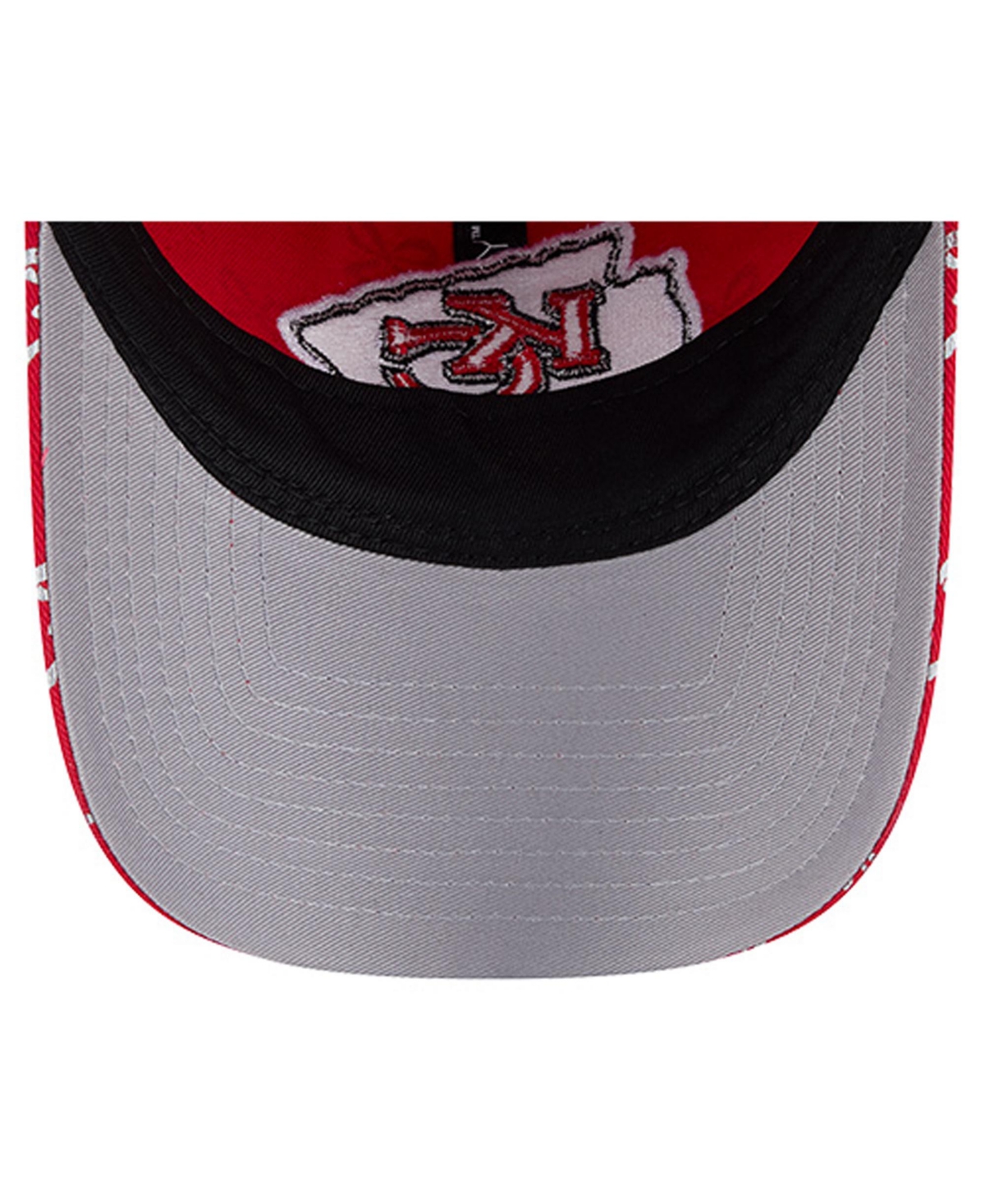 New Era Women's Red Kansas City Chiefs Ribbon 9twenty Adjustable Hat In Red