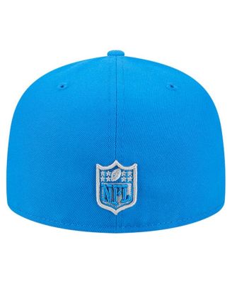 Men's Blue Detroit Lions Group Chat 59FIFTY Fitted Hat