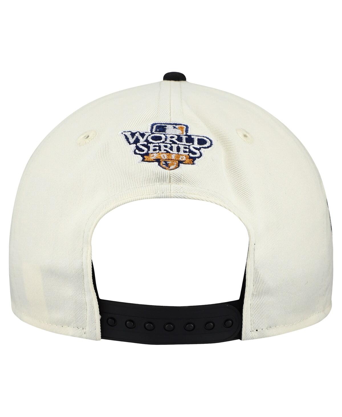 New Era Men's Cream/black San Francisco Giants World Series 9forty M-crown A-frame Adjustable Hat In White