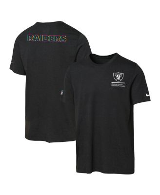 Nike - Big Boys and Girls Black Las Vegas Raiders 2025 NFL Crucial Catch Tri-Blend Dri-FIT T-Shirt