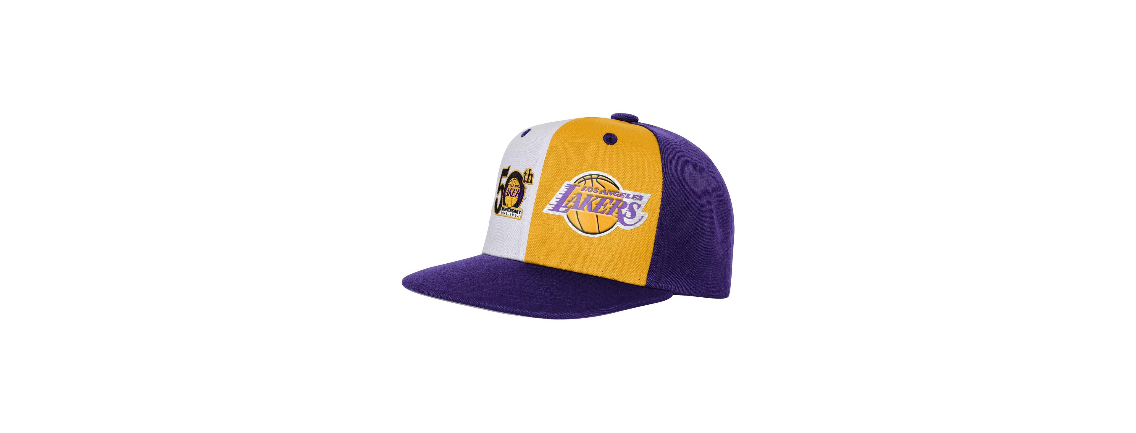 Mitchell & Ness Big Boys and Girls Purple Los Angeles Lakers 50th Anniversary Duo Front Snapback Hat