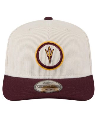 Men's Cream/Maroon Arizona State Sun Devils Loyal Corduroy 9SEVENTY Adjustable Hat