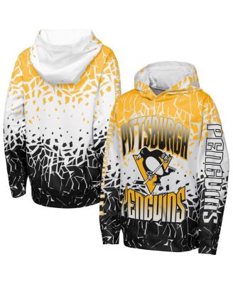 Outerstuff - Big Boys and Girls Gold Pittsburgh Penguins Frozen Frenzy Hoodie