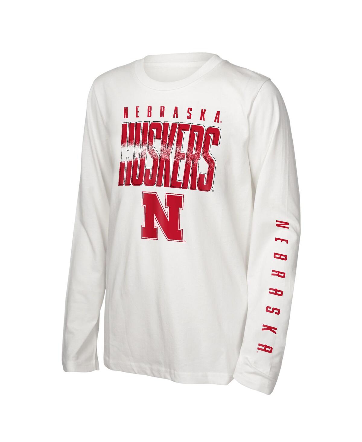 Outerstuff Big Boys and Girls Nebraska Huskers The Mix T-Shirt Combo Set