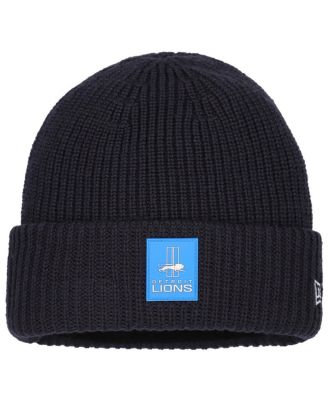 New Era - Men's Charcoal Detroit Lions 2025 Sideline Cold Weather Cuffed Knit Hat
