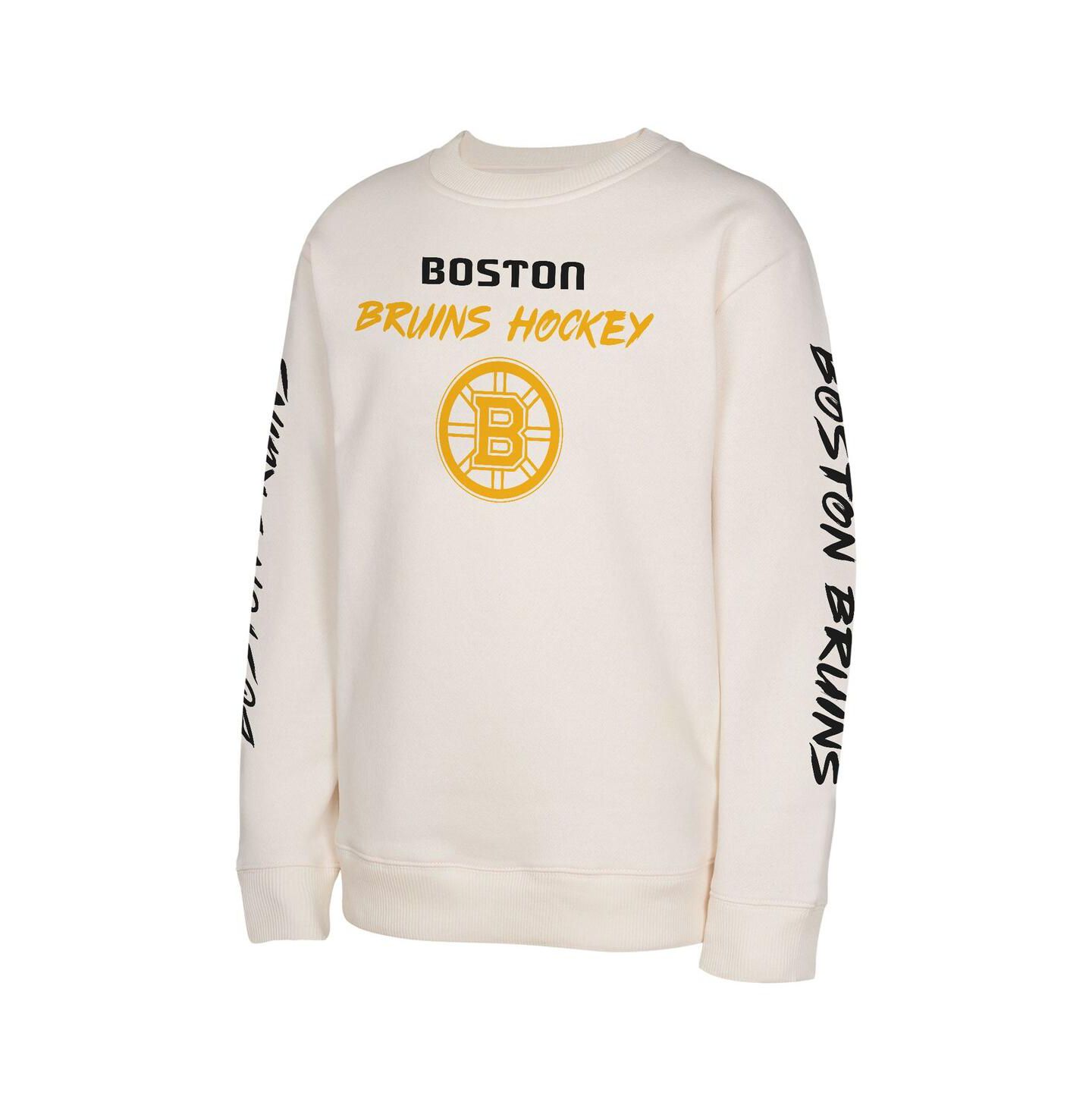 Детская толстовка Outerstuff Cream Boston Bruins Star Power Pullover — фото 3