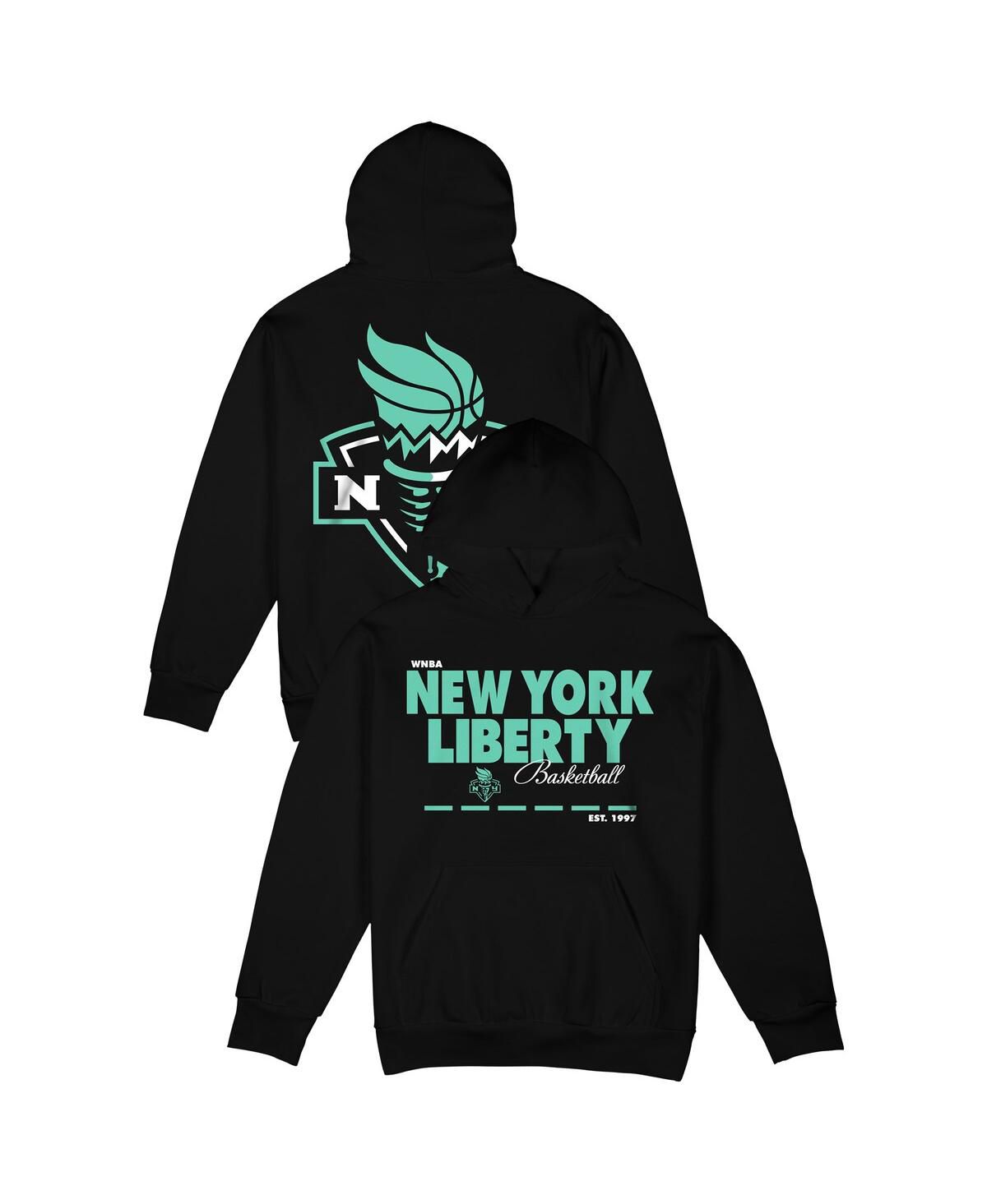 Мужская и женская черная толстовка New York Liberty Next Time Urban Premium с капюшоном премиум-класса