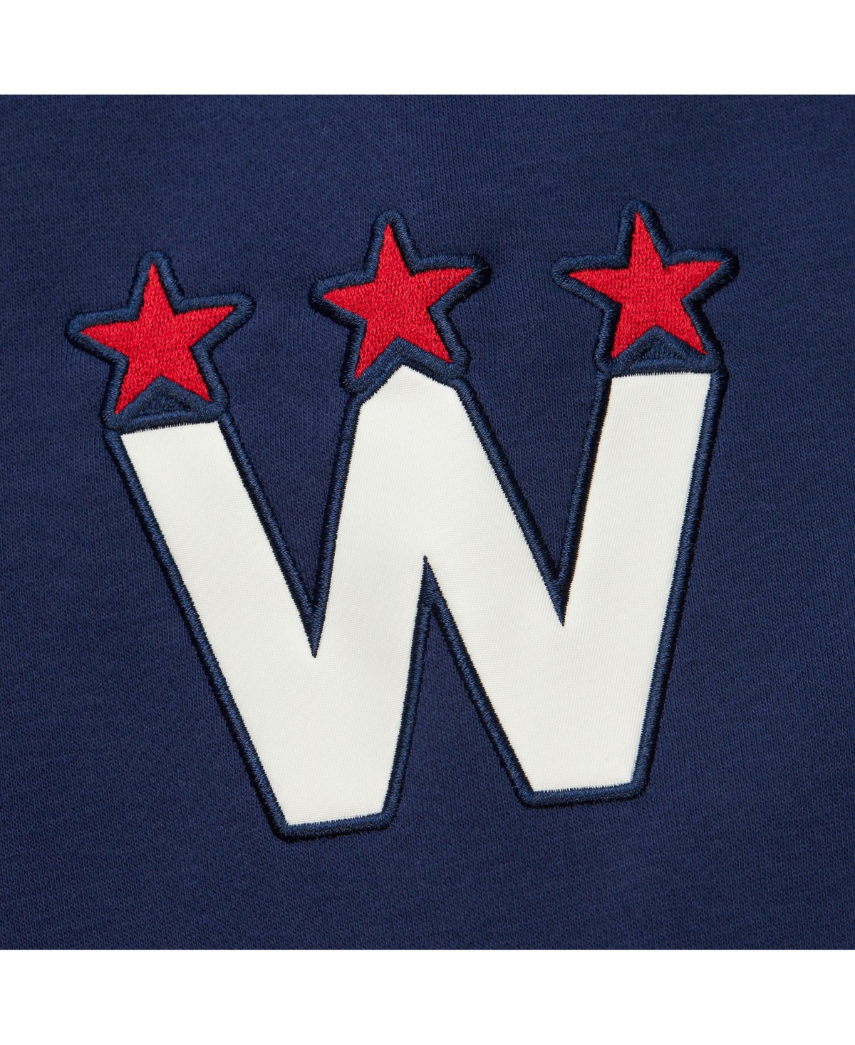 Mitchell & Ness Men's Navy Washington Capitals Heritage Lace-up Pullover Sweatshirt In Multi