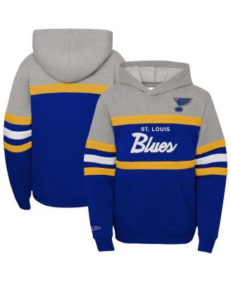 Mitchell & Ness - Big Boys and Girls Blue St. Louis Blues Head Coach Pullover Hoodie