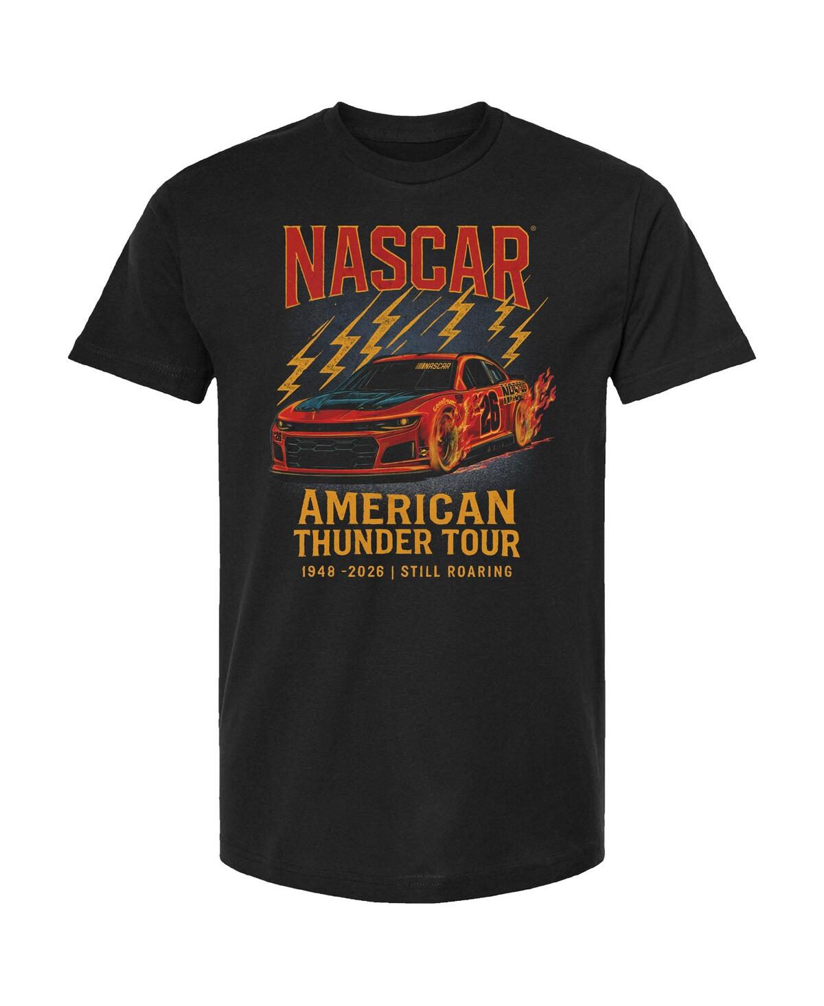 Checkered Flag Sports Men's Black Nascar 2026 Schedule T-shirt In Black
