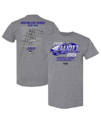 Hendrick Motorsports Team Collection - Men's Heather Charcoal Chase Elliott 2026 NASCAR Schedule T-Shirt
