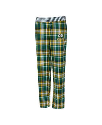 Women's Green Bay Packers Laney Plaid Tri-Blend Pants