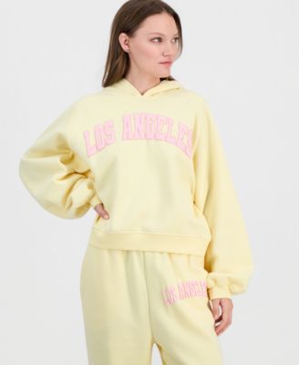 Juniors' Los Angeles Puff Print Hoodie Sweatshirt