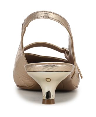 Women's Grayson Pointed Toe Kitten Heel Slingback Pumps