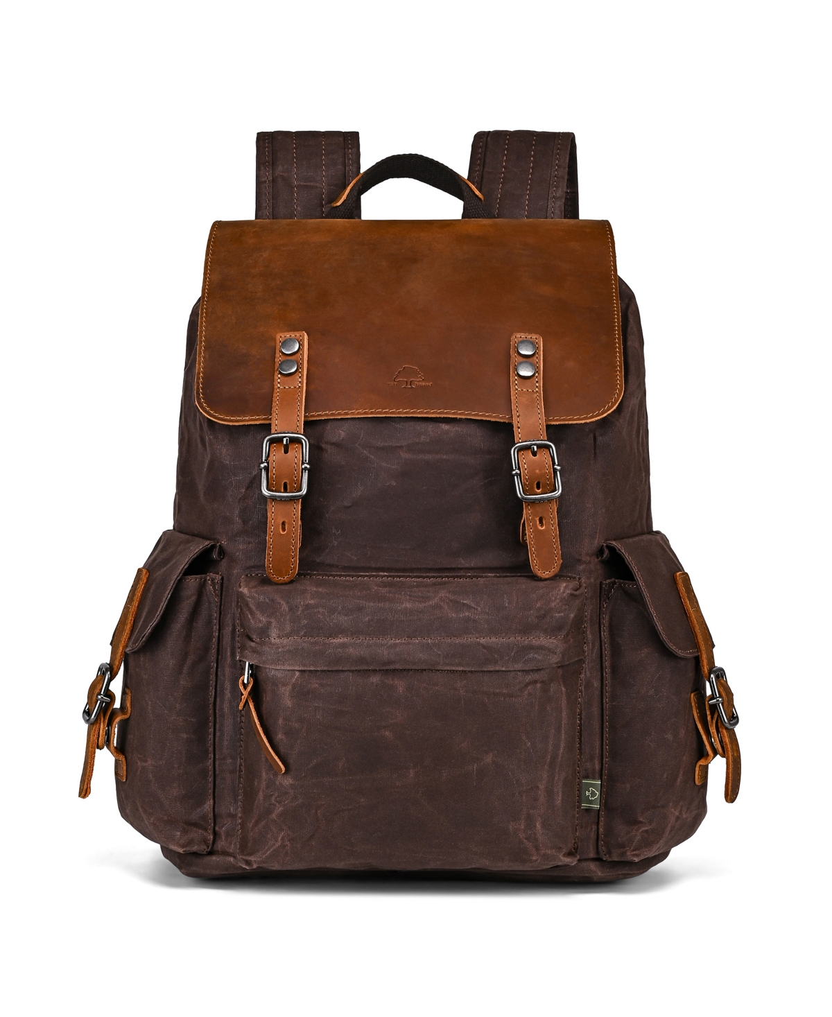 Tsd Brand Stone Creek Waxed Canvas Backpack
