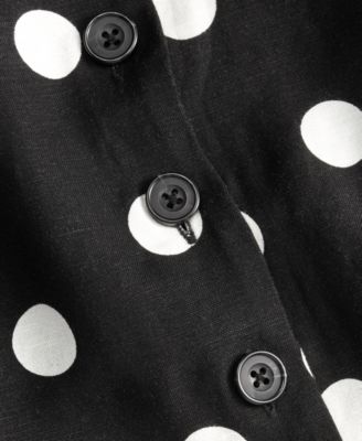 Women's Polka Dot Button-Front Tank, Macy's Exclusive