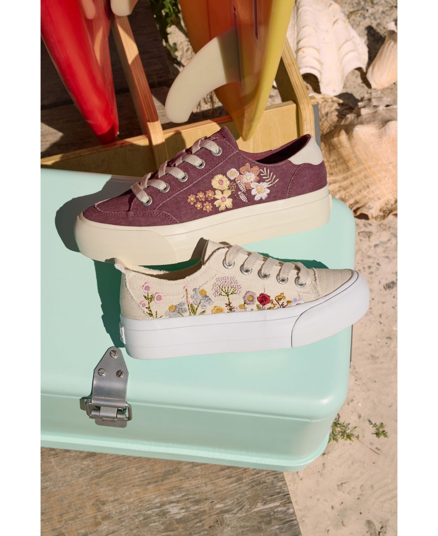 Женские кроссовки Blowfish Malibu Sadie-Sun 3 Lace Up Platform, цвет: Тёмно-синий холщовый — фото 6