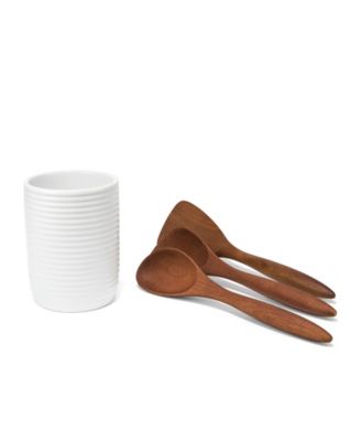 Breaking Bread Wood Utensils with Canister