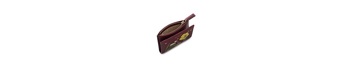 Radley London Midnight Wanderer Bifold Wallet In Burgundy