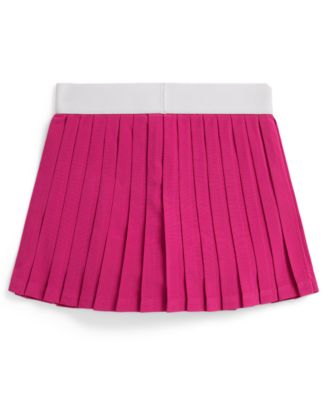 Girls' 2T-6X Polo Team Pleated Skort