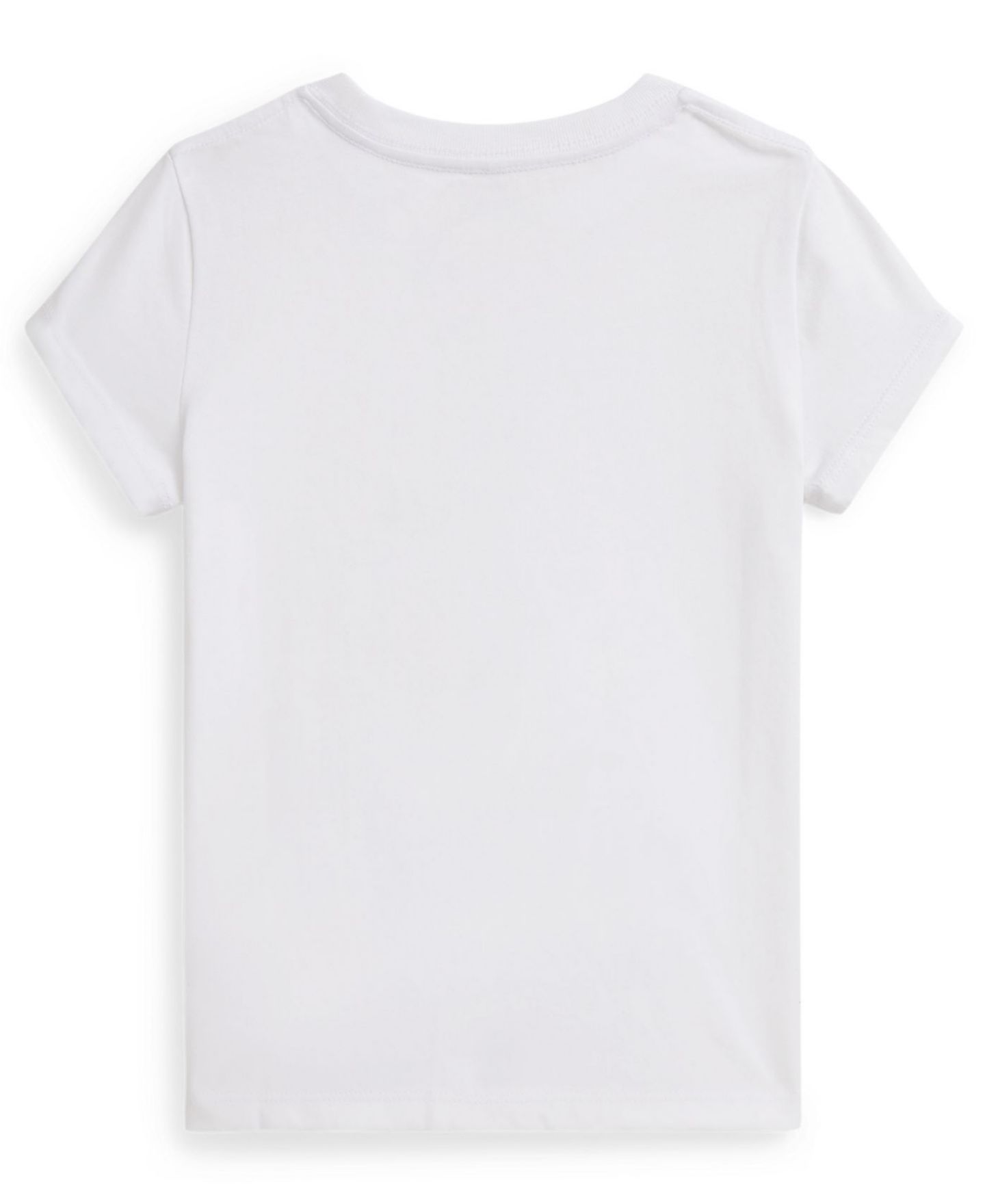 Футболка Polo Ralph Lauren Polo Bear Printed Short-Sleeve T-Shirt для девочек, цвет: Белый — фото 5