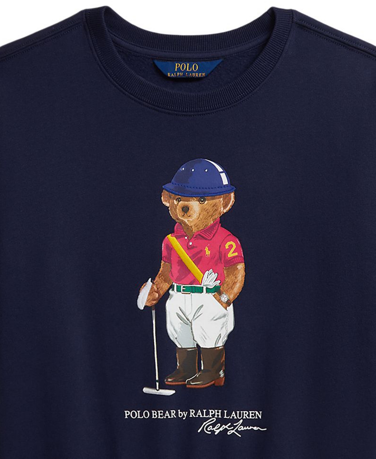 Polo Ralph Lauren Girls 7-16 Graphic Printed Boxy Long-Sleeve Sweatshirt