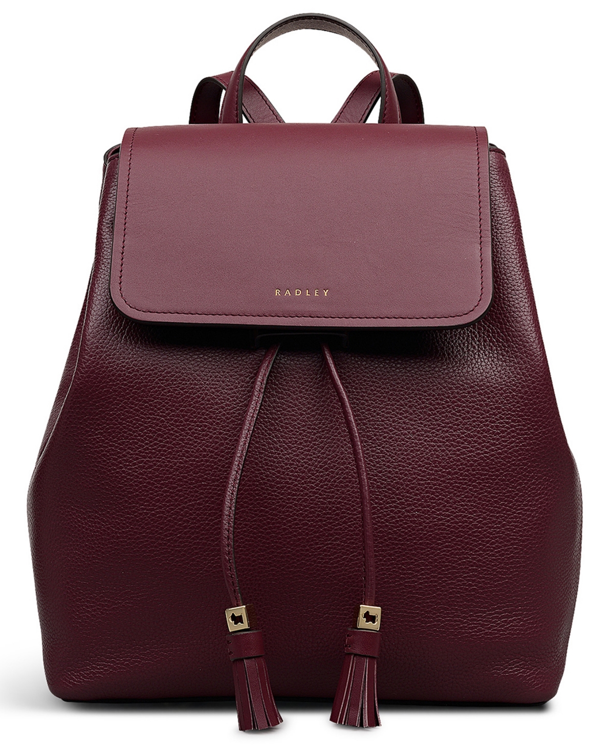 Radley London Noble Alley Small Flap Over Backpack In Burgundy