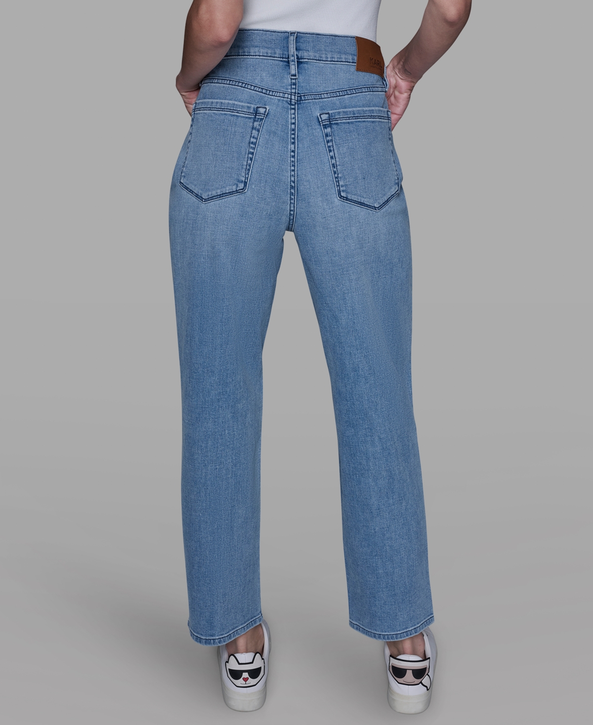 Karl Lagerfeld Paris Petite Ankle Jeans with Hotfix Detail