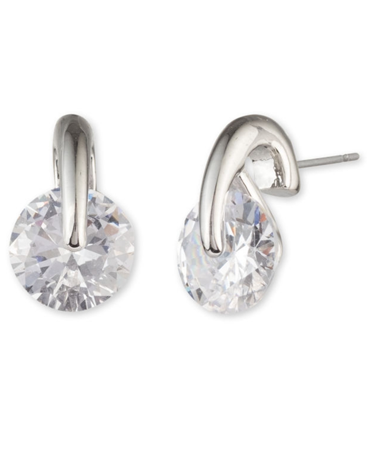 Givenchy 2-Pc. Set Color Floating Stone & Crystal Cuff Bangle Bracelet Matching Stud Earrings