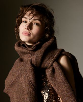 Women's Sleeveless V-Neck Shine Dress