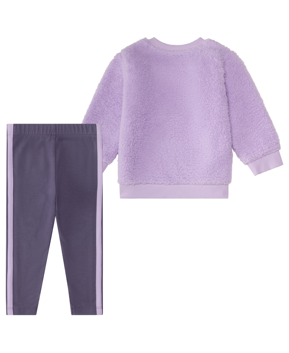 adidas Baby Girls Long-Sleeve Sweatshirt and Leggings, 2-Piece Set