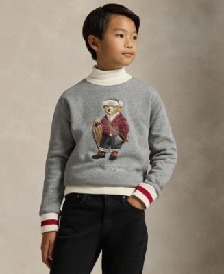 Polo Ralph Lauren Boys' 8-20 Polo Bear Fleece Sweatshirt - Macy's