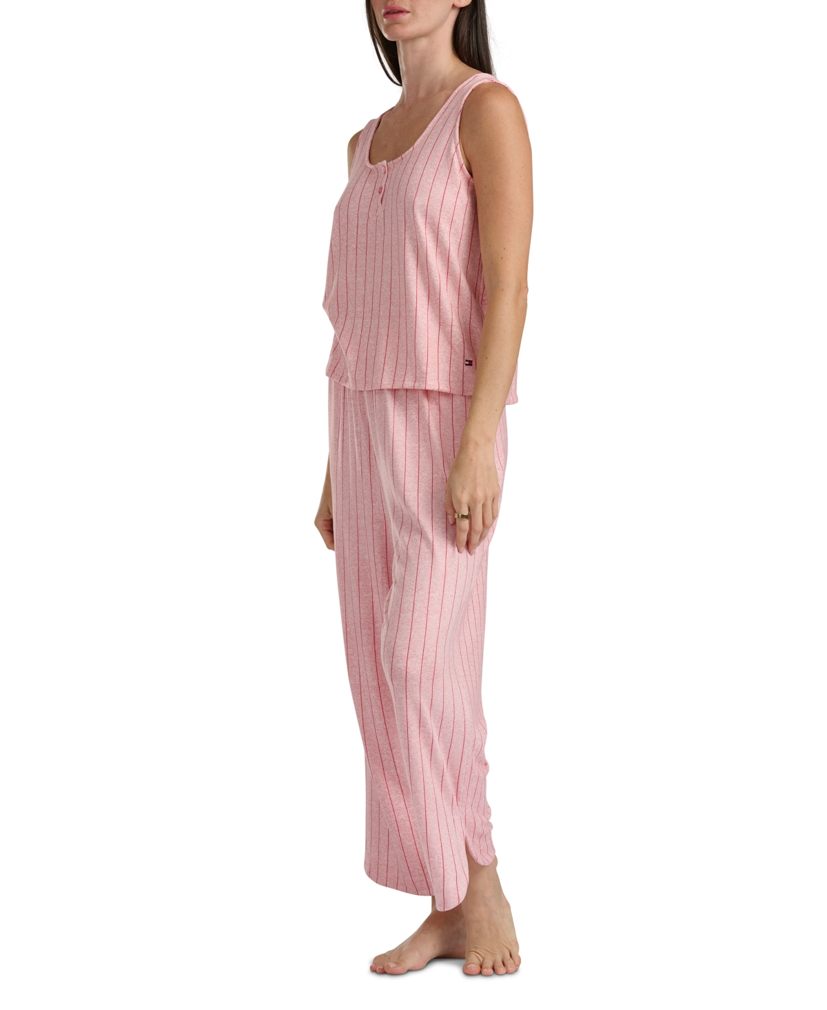 Tommy Hilfiger Women's 2-pc. Tank & Crop Pant Set In Pink