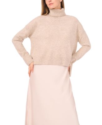 Women's Turtleneck Long-Sleeve Slip Dress