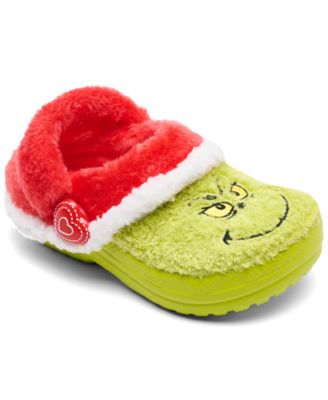 Crocs - x The Grinch Toddler Kids Classic Lined Clogs from Finish Line