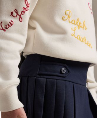 Girls 2T-6X Pleated Ponte Skort