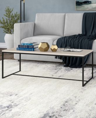 Boone 47" Wood Wide Rectangular Coffee Table