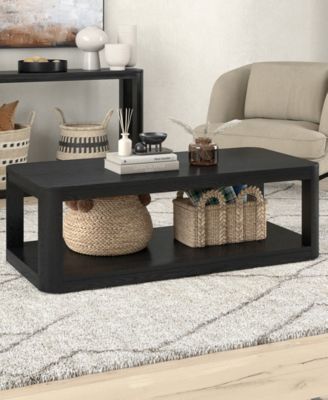 Stellan 47" Wood Wide Rectangular Coffee Table