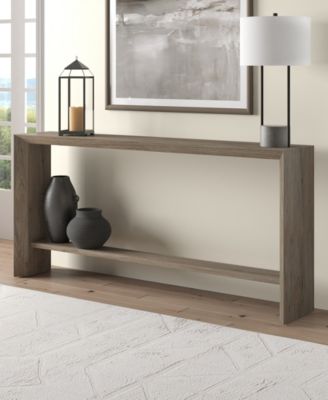 Osman 64" Wood Wide Rectangular Console Table