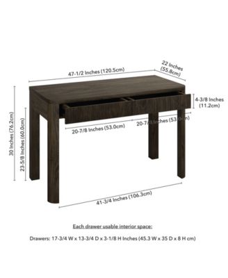 Mendoza 48" Wood Wide Rectangular Desk