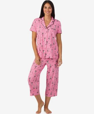 Women's Short Sleeve Notch Collar PJ Set
