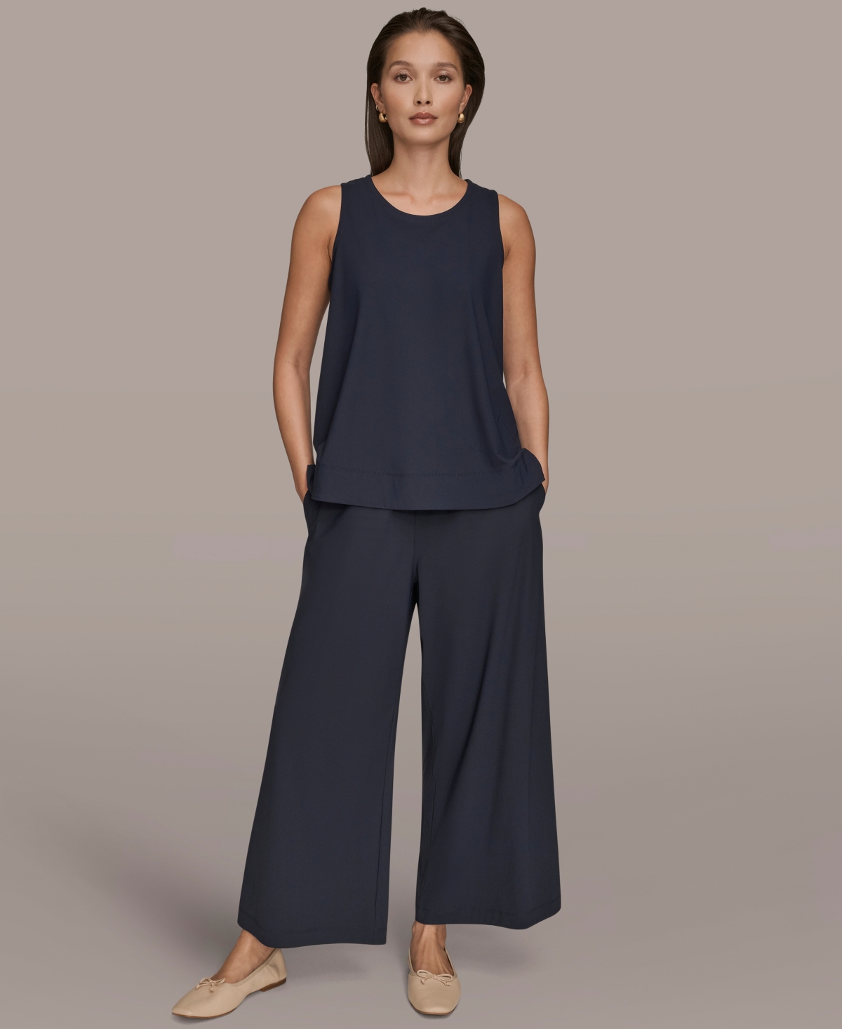 Donna Karan Weekend Women's Pull-on Top In Blue