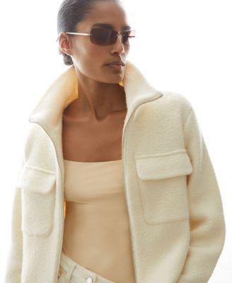 Women's Les 100 Ciels Textured Wool Jacket