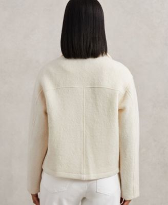 Women's Darrion Wool Felted Funnel-Neck Jacket