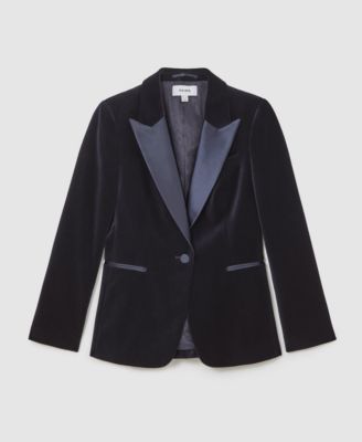 Women's Verda Cotton Velvet Tuxedo Blazer