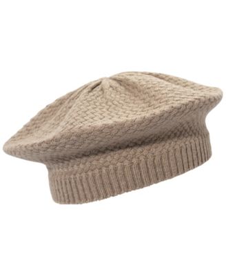 Lauren Ralph Lauren Basket Knit Beret Hat - Macy's