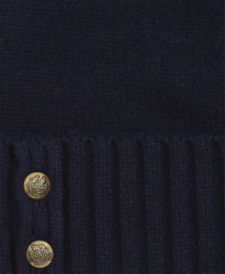 Crest Knit Beanie Hat